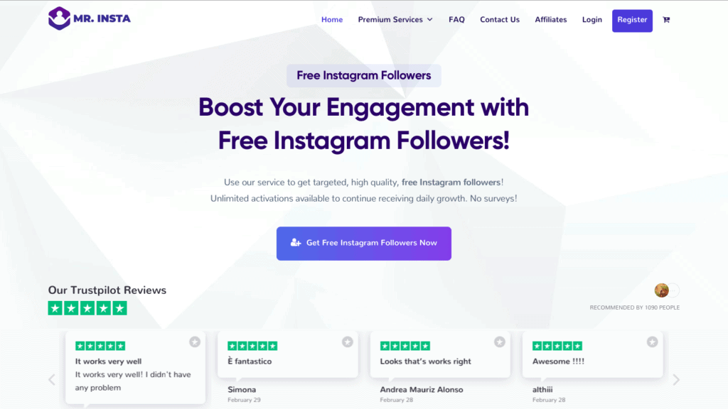 Mr Insta Best Instagram Growth Service